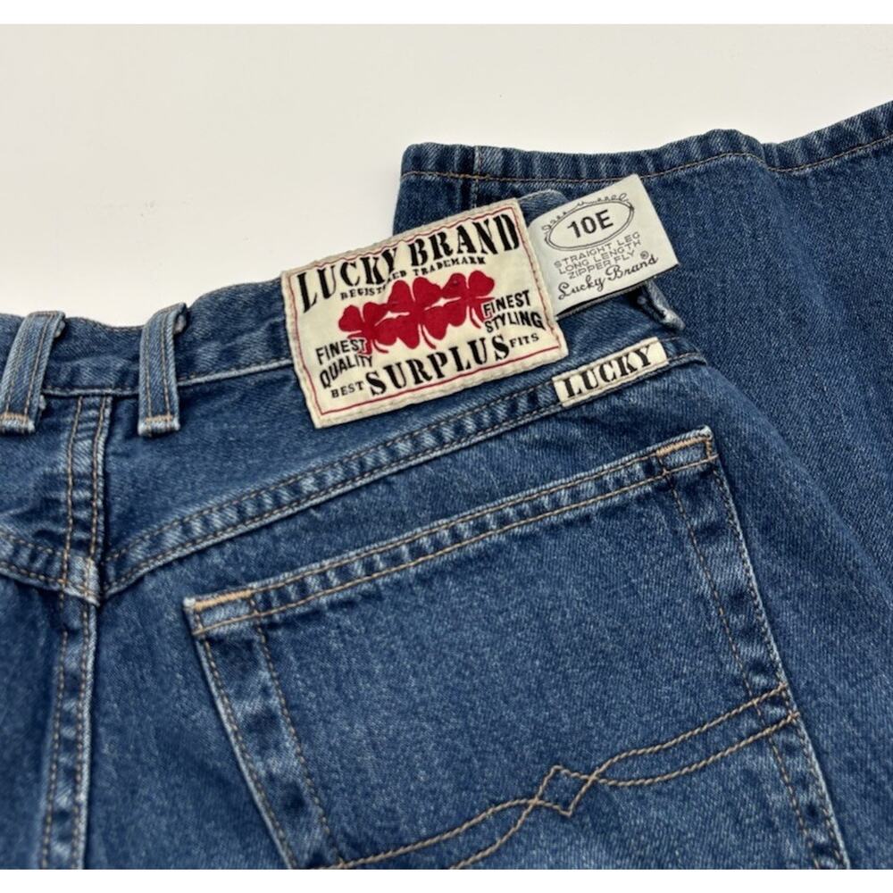 Vintage 90s Lucky Brand Surplus Jeans Dungarees Made in USA Size 32. Rare! #10E
